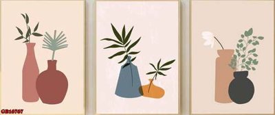 File tranh File gốc in bộ tranh decor treo tráng gương canvas GB16767 (ảnh gốc) in trần 3D