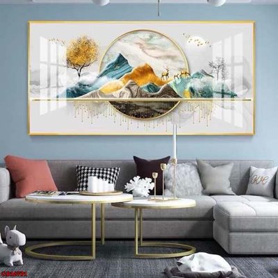 File tranh File gốc in bộ tranh decor treo tráng gương canvas GB16791 (gốc) chủ đề động vật
