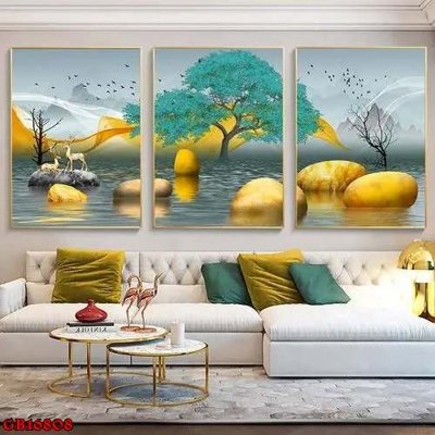 Tải file tranh File gốc in bộ tranh decor treo tráng gương canvas GB16808 (gốc) tại Filetranh.com