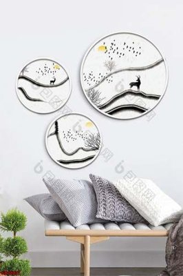 File PSD File gốc in bộ tranh decor treo tráng gương canvas GB16817 (bản gốc) dễ dàng edit