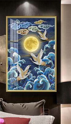 Ảnh gốc File gốc in bộ tranh decor treo tráng gương canvas GB16841 (siêu chi tiết) để in ấn