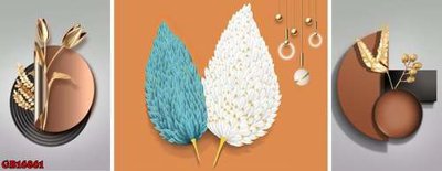 File ảnh File gốc in bộ tranh decor treo tráng gương canvas GB16861 (gốc) cho trang trí nhà hàng