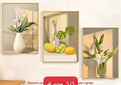 Mua file gốc File gốc in bộ tranh decor treo tráng gương canvas GB18051 (chất lượng) tại Filetranh.com