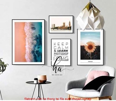 Mua file gốc File gốc in bộ tranh decor treo tráng gương canvas GB18078 (PSD) tại Filetranh.com