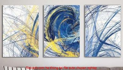 File in mica File gốc in bộ tranh decor treo tráng gương canvas GB18093 (bản gốc) sắc sảo