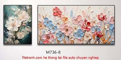 File in trần File gốc in bộ tranh decor treo tráng gương canvas GB18120 (bản gốc) phong cảnh