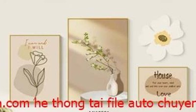 File gốc File gốc in bộ tranh decor treo tráng gương canvas GB18150 (cho in UV) siêu nét
