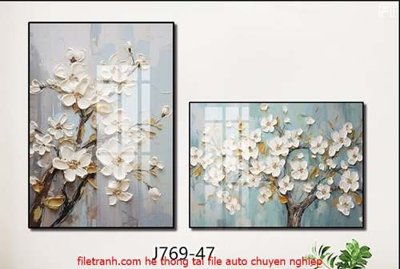 File gốc File gốc in bộ tranh decor treo tráng gương canvas GB18173 (in tráng gương) hiện đại