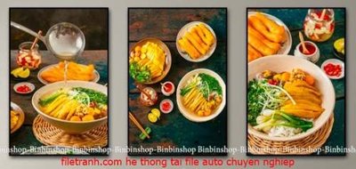 File tranh File gốc in bộ tranh decor treo tráng gương canvas GB18192 (bản gốc) in canvas