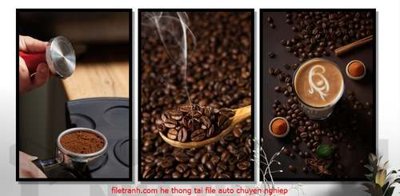 File in trần File gốc in bộ tranh decor treo tráng gương canvas GB18195 (bản gốc) hoa văn