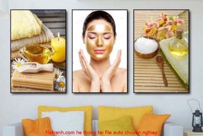 File in mica File gốc in bộ tranh decor treo tráng gương canvas GB18207 (bản gốc) sắc sảo