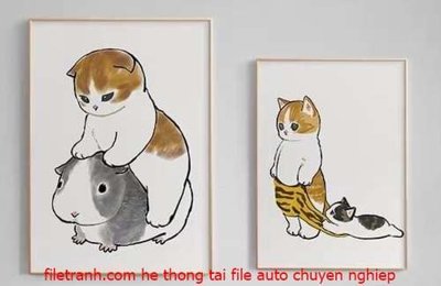 File in ấn File gốc in bộ tranh decor treo tráng gương canvas GB18218 (bản gốc) cao cấp