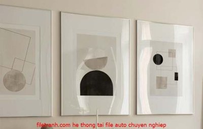 Download file gốc File gốc in bộ tranh decor treo tráng gương canvas GB18236 (in lụa) tranh 3D