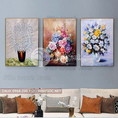 File ảnh File gốc in bộ tranh decor treo tráng gương canvas GB20070 (gốc) in PP, decal