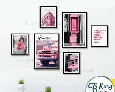 File in ấn File gốc in bộ tranh decor treo tráng gương canvas GB20080 (bản gốc) từ file gốc