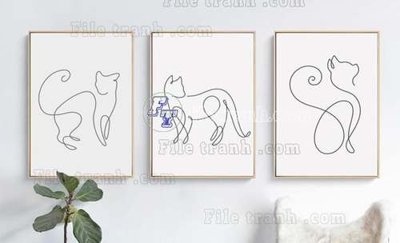 File in ấn File gốc in bộ tranh decor treo tráng gương canvas GB20099 (bản gốc) chất lượng cao