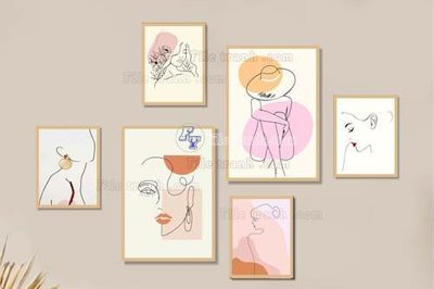 File ảnh gốc File gốc in bộ tranh decor treo tráng gương canvas GB20110 (chuyên in mica)