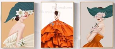 Hình ảnh gốc File gốc in bộ tranh decor treo tráng gương canvas GB20184 (để in khổ lớn)