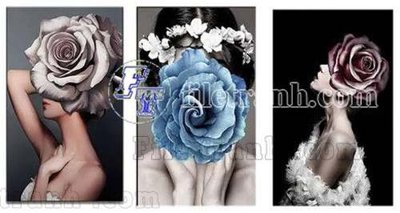 Ảnh gốc File gốc in bộ tranh decor treo tráng gương canvas GB20185 (độ nét cao) in tráng gương