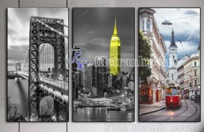 File in ấn File gốc in bộ tranh decor treo tráng gương canvas GB20213 (bản gốc) chất lượng cao