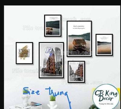 File ảnh File gốc in bộ tranh decor treo tráng gương canvas GB20226 (gốc) cho trang trí nội thất