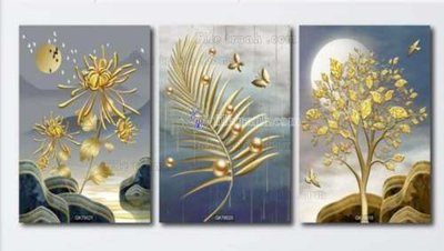 Tải file gốc File gốc in bộ tranh decor treo tráng gương canvas GB20305 (bản PSD) còn layer