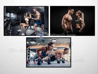 File in trần File gốc in bộ tranh decor treo tráng gương canvas GB20408 (file gốc) hoa văn 3D