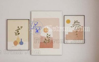 Ảnh mô tả file gốc in mica File gốc in bộ tranh decor treo tráng gương canvas GB20461