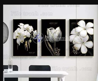File gốc File gốc in bộ tranh decor treo tráng gương canvas GB20501 (in mica) cắt laser