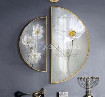 File gốc File gốc in bộ tranh decor treo tráng gương canvas GB20505 (in tráng gương) ốp tường