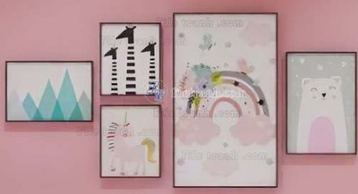 File in mica File gốc in bộ tranh decor treo tráng gương canvas GB20507 (ảnh gốc) đẹp