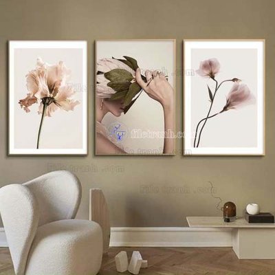 File in ấn File gốc in bộ tranh decor treo tráng gương canvas GB20515 (bản gốc) sắc nét