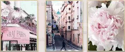 File in mica File gốc in bộ tranh decor treo tráng gương canvas GB20573 (bản gốc) làm vách ngăn