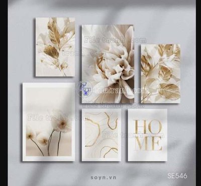 File gốc File gốc in bộ tranh decor treo tráng gương canvas GB20592 (thiết kế) độc quyền