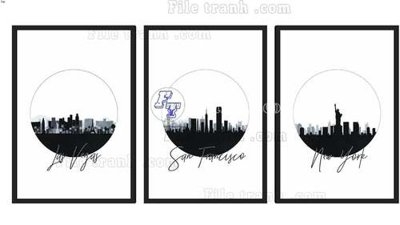 File tranh File gốc in bộ tranh decor treo tráng gương canvas GB20620 (ảnh gốc) không bị mờ