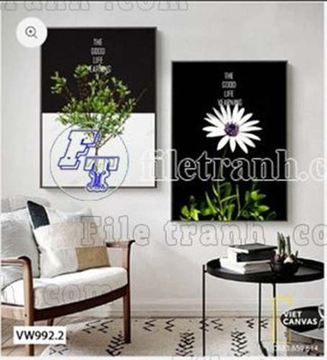 Tải file File gốc in bộ tranh decor treo tráng gương canvas GB20695 (gốc) chủ đề tôn giáo