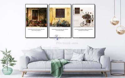 File gốc File gốc in bộ tranh decor treo tráng gương canvas GB20717 (in tráng gương) hiện đại