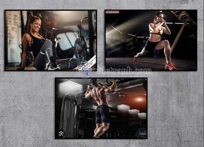 File ảnh File gốc in bộ tranh decor treo tráng gương canvas GB20733 (gốc) in PP, decal