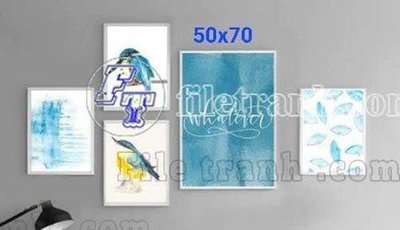File ảnh File gốc in bộ tranh decor treo tráng gương canvas GB20751 (gốc) in decal dán tường