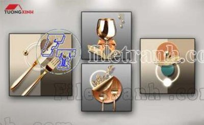 File gốc File gốc in bộ tranh decor treo tráng gương canvas GB20758 (thiết kế) cho in ấn