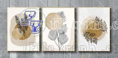 File gốc in ấn File gốc in bộ tranh decor treo tráng gương canvas GB20777 (sẵn sàng tải về)