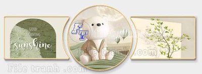 Tải file gốc in lụa File gốc in bộ tranh decor treo tráng gương canvas GB20848 siêu nét