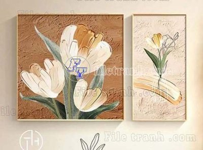 Tải file gốc in lụa File gốc in bộ tranh decor treo tráng gương canvas GB20881 siêu nét