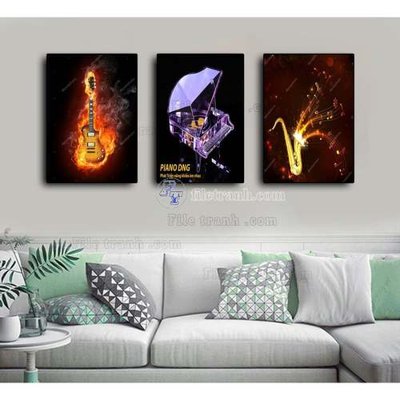 Hình ảnh file gốc File gốc in bộ tranh decor treo tráng gương canvas GB20962 (chất lượng cao)