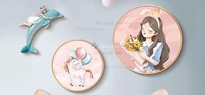 Hình ảnh file gốc File gốc in bộ tranh decor treo tráng gương canvas GB21079 (chất lượng cao)