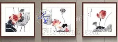 Tải file gốc in lụa File gốc in bộ tranh decor treo tráng gương canvas GB21106 siêu nét