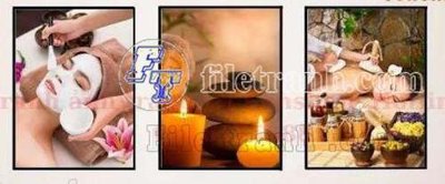 File in mica File gốc in bộ tranh decor treo tráng gương canvas GB21128 (bản gốc) làm vách ngăn