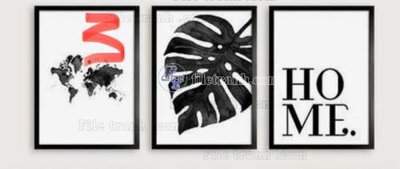 File ảnh File gốc in bộ tranh decor treo tráng gương canvas GB21166 (gốc) in standee