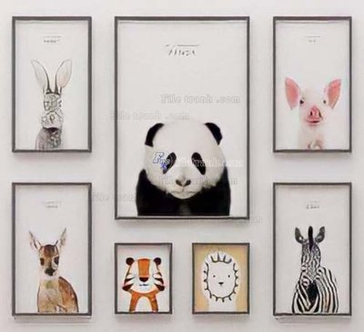 File tranh gốc File gốc in bộ tranh decor treo tráng gương canvas GB21240 chủ đề hiện đại