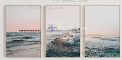 File ảnh File gốc in bộ tranh decor treo tráng gương canvas GB21262 (gốc) in biển hiệu